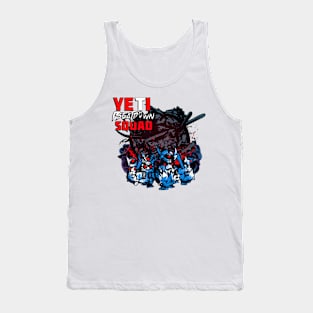 YETI Beatdown Squad (Half Text - Blue and Red) Tank Top